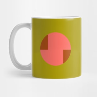 80s vibe olive & reddish Mug